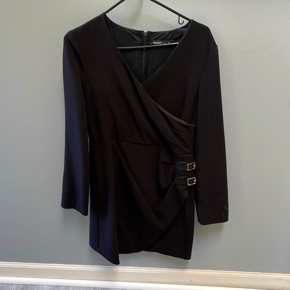 Kenzie long sleeve black dress